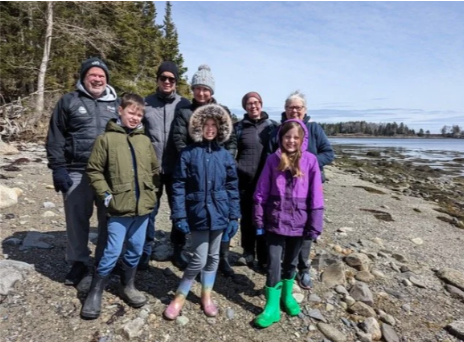 The VanScoyoc family in Islesboro, Maine, 2022