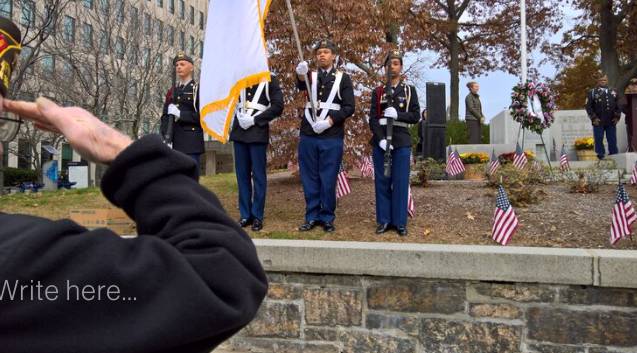 John at a community event in Brookline